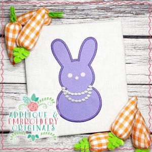2491 Marshmallow Girl with Pearls Applique Design