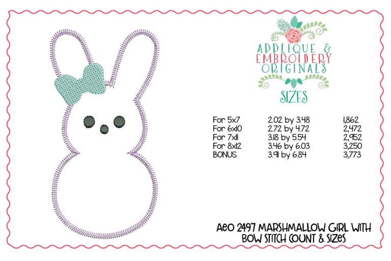 2497 Marshmallow Girl with Bow Tab Interchangeable Tab Design - Image 4