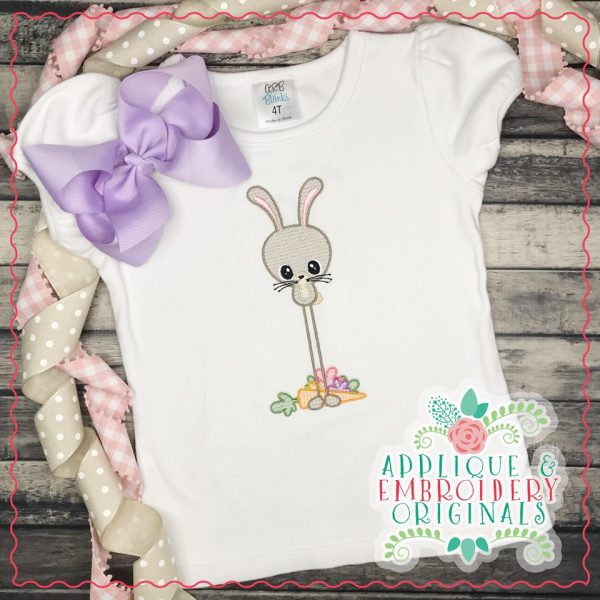 2503 Long Legged Bunny Sketch Embroidery Design - Image 2