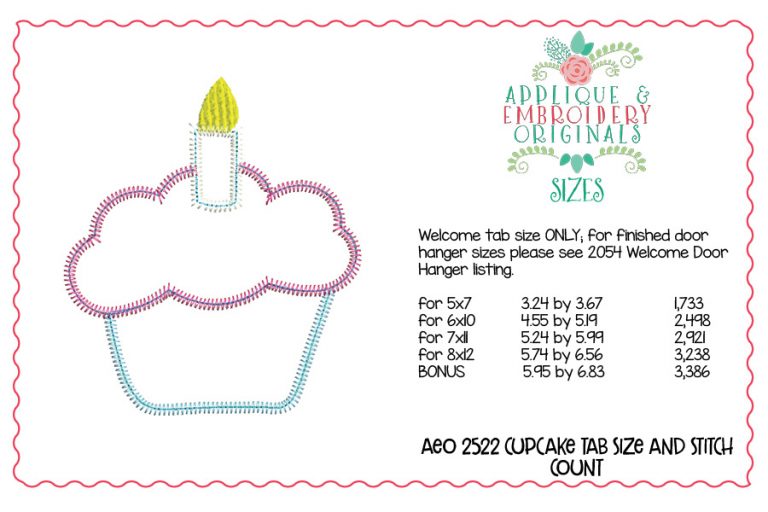 2522 Cupcake Tab Interchangeable Tab Design - Image 7