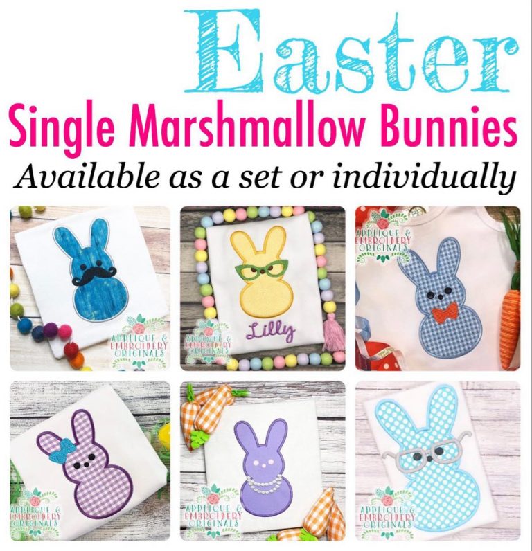 2492 Marshmallow Boy & Girl SET Applique Design