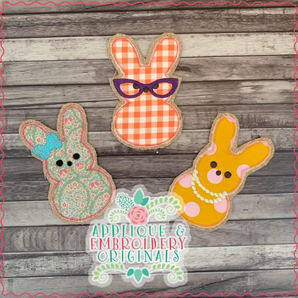 2518 Marshmallow Bunny Tab SET Interchangeable Design for Welcome Sign - Image 6