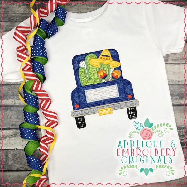2549 Truck Cinco De Mayo Applique Design - Image 2