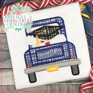 2552 Truck Graduation Applique Design