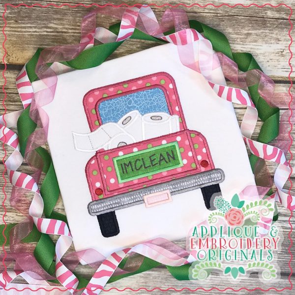 2553 Truck Toilet Paper Applique Design - Image 2