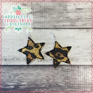 2554 Star Earrings In-The-Hoop Design