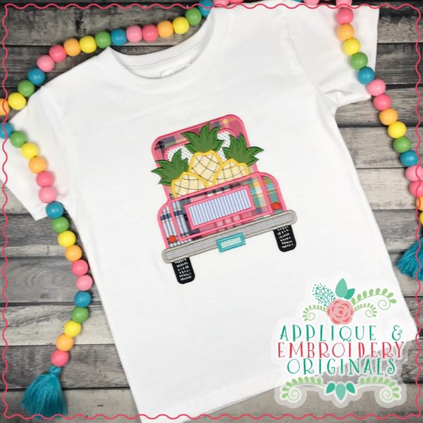 2564 Pineapple Truck Applique Design - Image 2