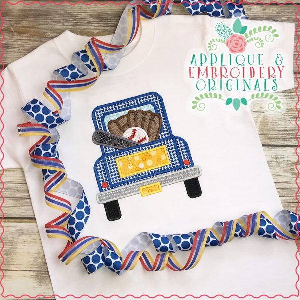 2567 Baseball Truck Applique Design - Image 2