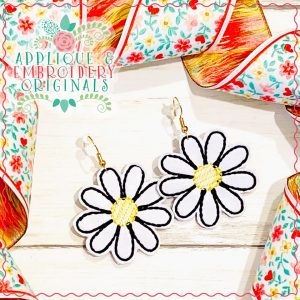 2578 Daisy Earrings In-The-Hoop Design