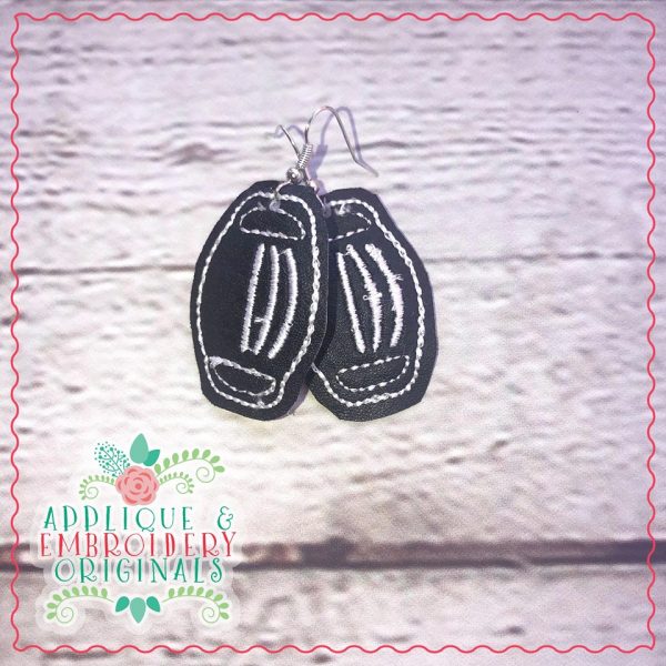 2579 Face Mask Earrings In-The-Hoop Design - Image 2
