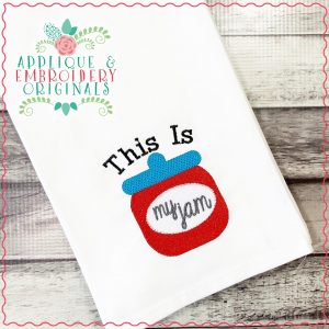 2605 This is My Jam Embroidery Design