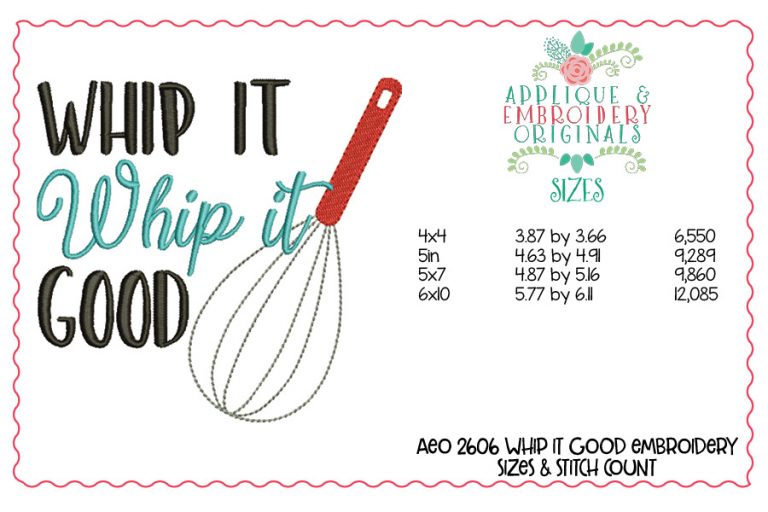 2606 Whip It Good Embroidery Design - Image 2