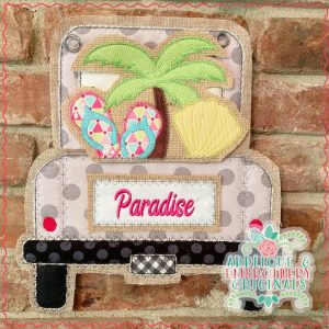 2611 Flip Flops Palm Tree Tab Interchangeable Design for Truck