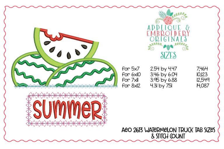 2613 Watermelon Interchangeable Design for Truck - Image 4