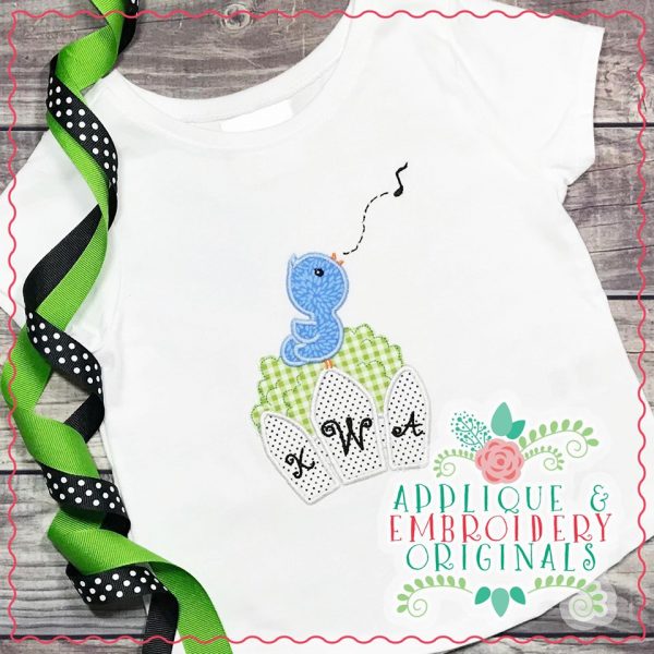 2616 Bluebird Singing Applique Design - Image 3