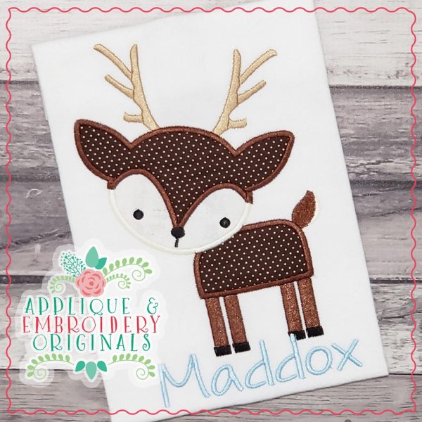 2620 Cute Deer Applique Design - Image 2