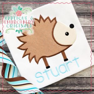2621 Cute Hedgehog Applique Design