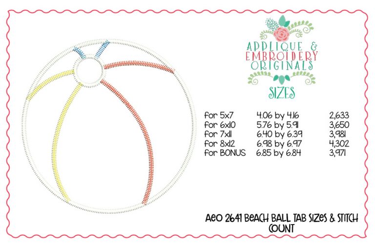 2641 Beach Ball Tab Interchangeable Tab Design - Image 6