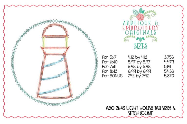 2643 Light House Tab Interchangeable Tab Design - Image 5