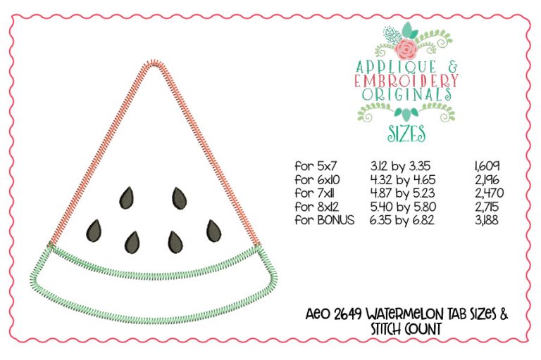 2649 Watermelon Tab Interchangeable Tab Design - Image 7