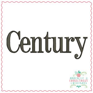 2666 Century Embroidery Font