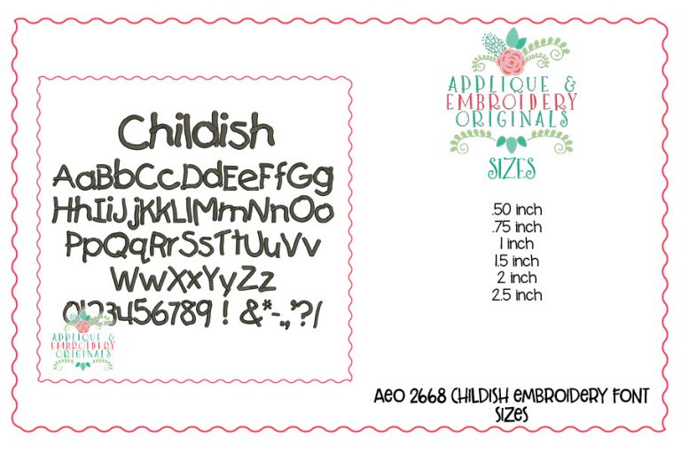 2676 Summer Lovin' Embroidery Font Set - Image 5