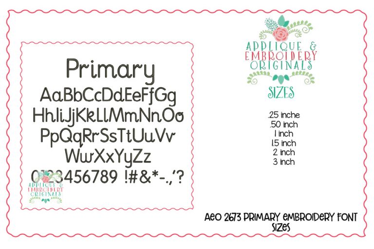 2676 Summer Lovin' Embroidery Font Set - Image 10