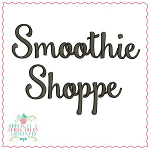 2784 Smoothie Shoppe Embroidery Font