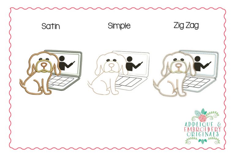 2711 Puppy Virtual Learner All-In-One Applique Design - Image 3