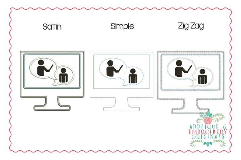 2713 Virtual Teacher All-In-One Applique Design - Image 2
