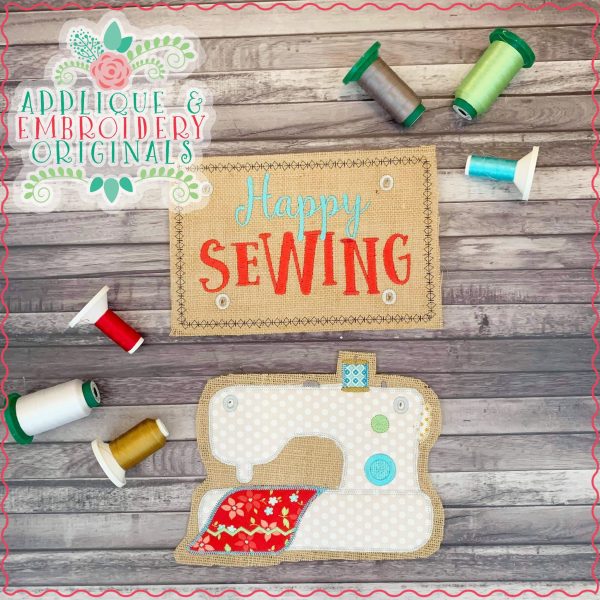 2716 Sewing Machine & Plaque Interchangeable for Gnome In-The-Hoop Design - Image 3