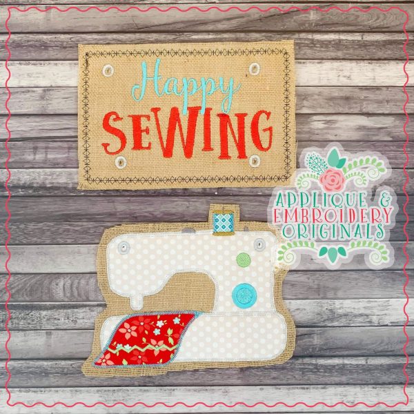 2716 Sewing Machine & Plaque Interchangeable for Gnome In-The-Hoop Design - Image 2