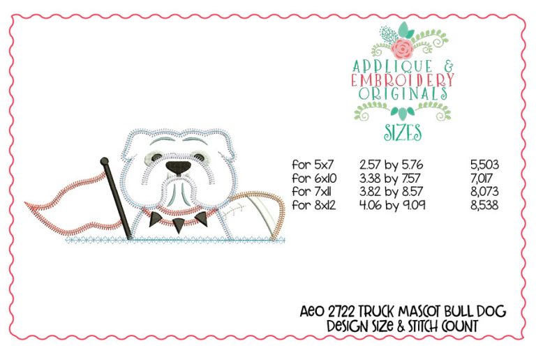 2722 Bulldog Mascot Interchangeable Design for Truck - Image 4