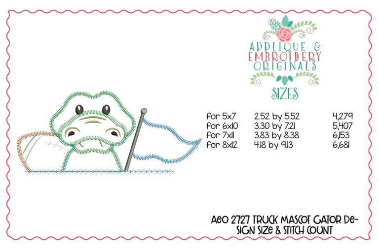 2727 Gator Mascot Interchangeable Design for Truck - Image 4