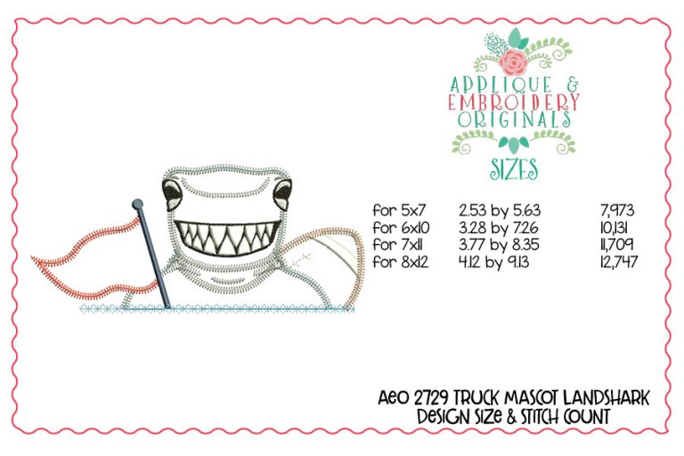 2729 Landshark Mascot Interchangeable Design for Truck - Image 4