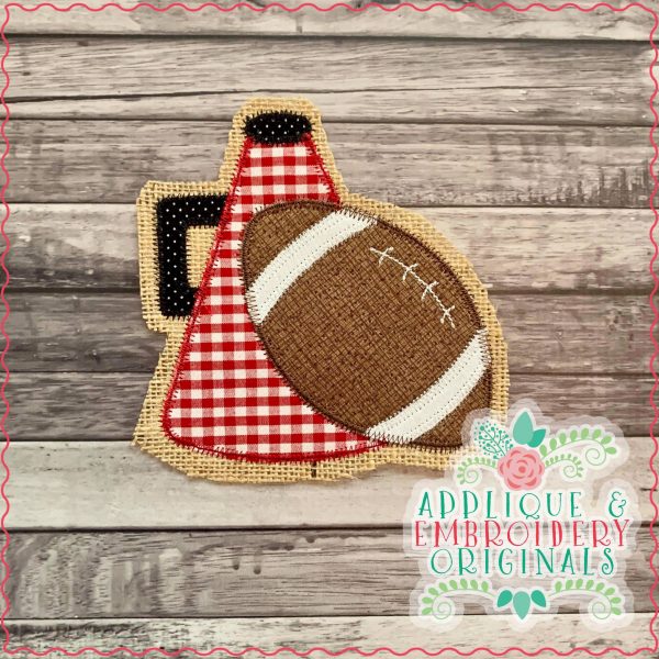2749 Megaphone Football Interchangeable Tab Design - Image 2