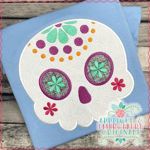 2767 Sugar Skull Version 2 Applique Design