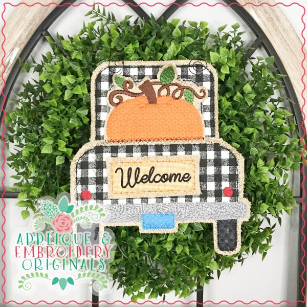 2792 Pumpkin Vines Leaves Interchangeable Design for Truck - Image 2