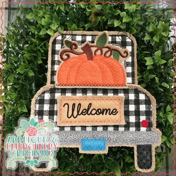 2792 Pumpkin Vines Leaves Interchangeable Design for Truck - Image 3