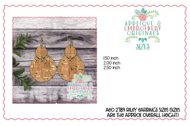 2789 Riley Earrings In-The-Hoop Design - Image 2