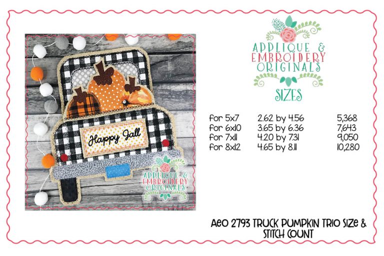 2793 Pumpkin Triple Interchangeable Design for Truck - Image 4
