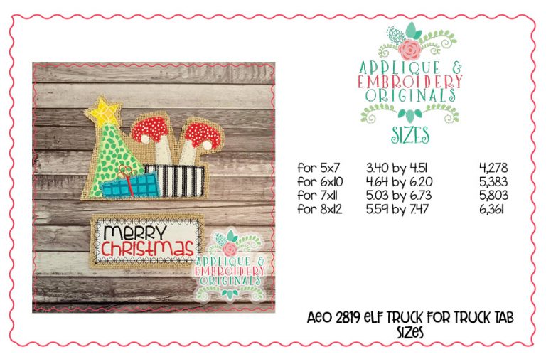 2821 Christmas Tab Set Interchangeable Design for Truck - Image 5