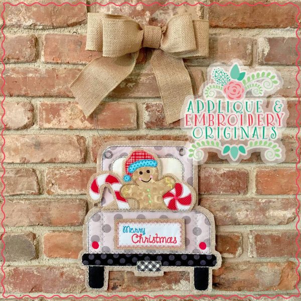 2820 Gingerbread Peppermint Interchangeable Design for Truck - Image 3