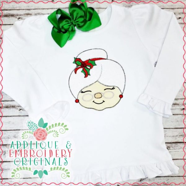 2829 Mrs. Santa Triple Stitch Applique Design - Image 2