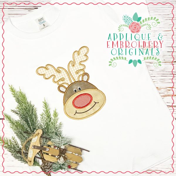 2833 Reindeer Boy Applique Design - Image 2
