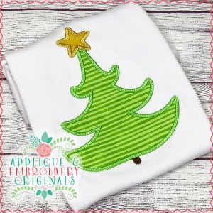 2837 Single Christmas Tree Applique Design