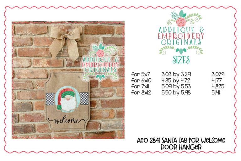 2841 Santa Interchangeable Tab Design - Image 6