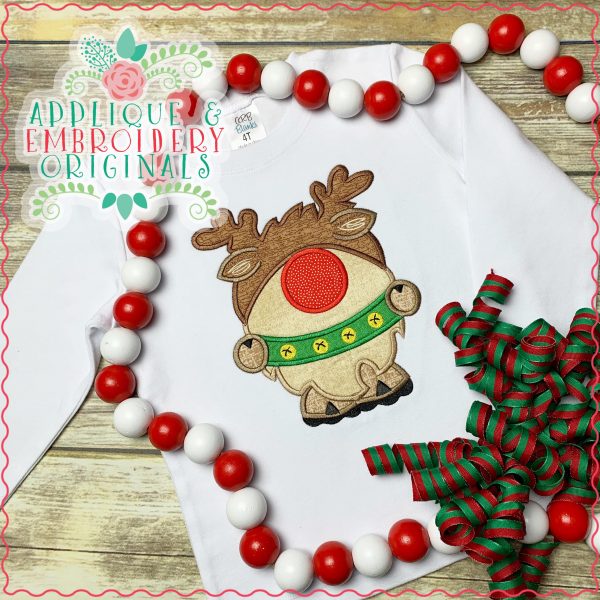 2848 Gnome Reindeer Applique Design - Image 2