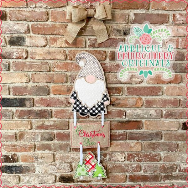 2855 Christmas Tree Trio Interchangeable for Gnome In-The-Hoop Design - Image 2