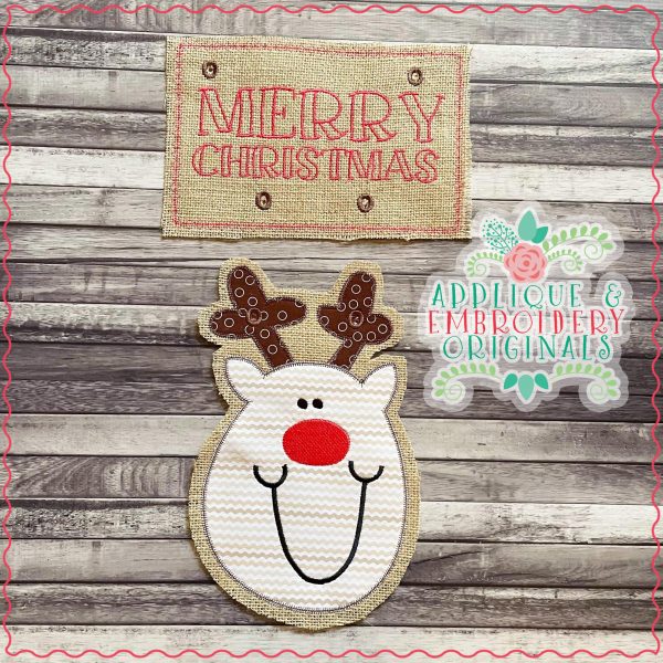 2856 Reindeer Interchangeable for Gnome In-The-Hoop Design - Image 3